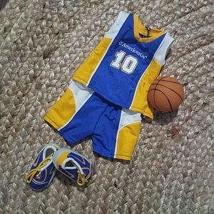 American Girl 18" doll Basketball Uniform